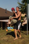C'est pas un bonnet comme celui-l pour aller dans l'eau.
Hahaha!!