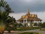 Le pavillon Chan Chaya, dans l'enceinte du palais royal  Phnom Penh