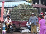 Chargement d'ananas  la frontire