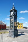 Horloge-baromtre et j'en passe  Punta Arenas.
Bij de tijd in Punta Arenas.