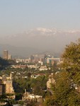 Les montagnes en arriere-plan.
Achter de stad de Andes gebergte.