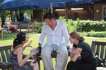 Mayssa, Wouter en Hiske.