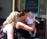 Op schoot bij Judith.