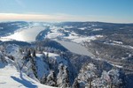 La valle de Joux.
Het meer de Joux.