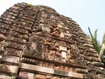 Le dtail des sculptures d'un temple de Bubaneshwar