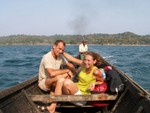 Philippe et Mi-Aude, avec Munu  la barre