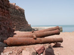 L'entre du fort portuguais de l'le d'Ormuz