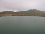 La lac et les ruines de Takt-e Soleiman, le trne de Salomon