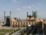 La mosque de l'Imam vue depuis le palais d'Ali Qapu
