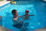 Samen met Papa.