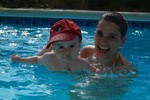 Samen met Mama.