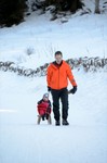 Lopen in de sneeuw vind Malick vooral: moeilijk!!