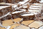 Les terrasses salines de Maras.
Zout mijnen in Maras.