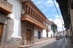 Les balcons de la vieille ville.
Net zoals in Potosi, Bolivia, allemaal balkonnetjes.