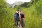 Notre petit groupe d'intrpides aventuriers!
Ons groepje van de Inca Jungle Trek.