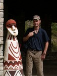 Une rplique d'un sarcophage Chachapoyas au muse de Leymebamba.
Een replica van de sacrophage die bij een meer zijn gevonden.