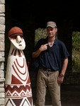 Une rplique d'un sarcophage Chachapoyas au muse de Leymebamba.
Een replica van de sacrophage die bij een meer zijn gevonden.