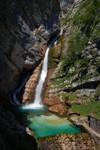 Les chutes de la Savica, prs du lac Bohinj.