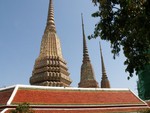 Stupas du temple de Wat Pho