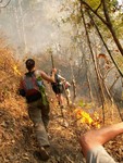 Il faut tre  l'preuve du feu pour ce genre de trek!