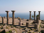 Les ruines du temple d'Athna  Assos