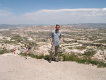 La Cappadoce et Greme depuis le sommet du kale