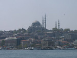 La mosque de Suleiman depuis le pont de Galata