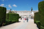 Le palais royal depuis la Plaza Oriente.