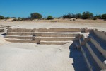 La petite mine de blocs de coquina, cette roche  base de coquillages